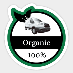 100% Organic - Van Life Sticker